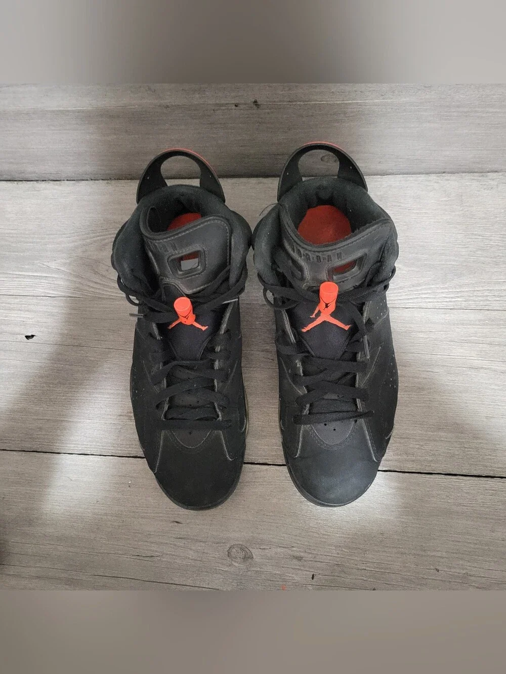 Air Jordan 6 Retro Mens Size 8 Black Infrared 2019 384664-060